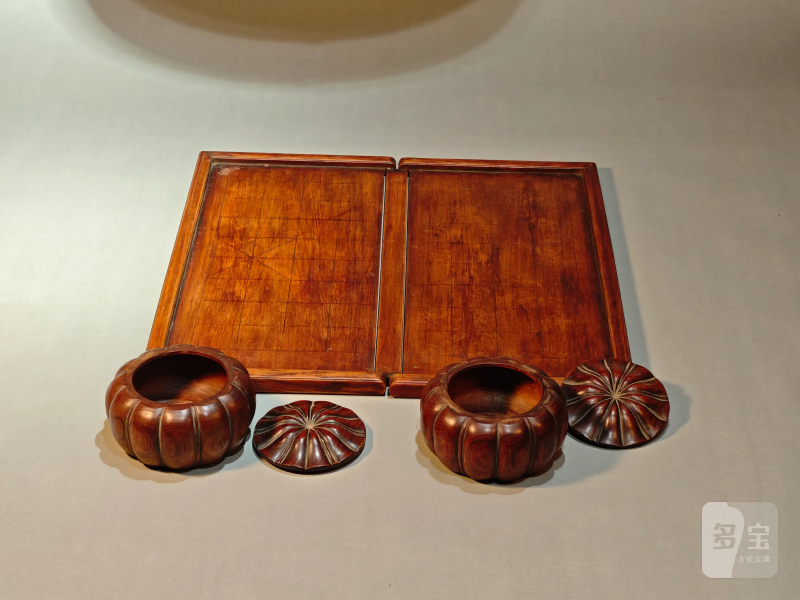 清 黄花梨棋盘、棋罐 - 图8